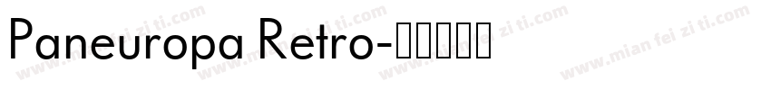 Paneuropa Retro字体转换